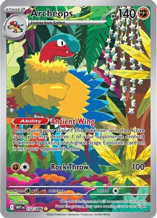 Archeops - 132/086 132 - SV White Flare Holofoil - Single Cards