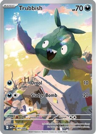 Trubbish - 140/086 140 - SV White Flare Holofoil - Single Cards