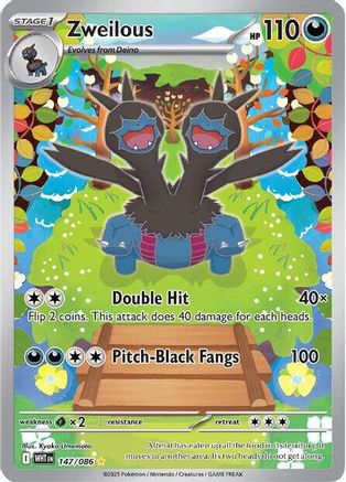 Zweilous - 147/086 147 - SV White Flare Holofoil - Single Cards