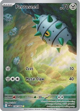 Ferroseed - 148/086 148 - SV White Flare Holofoil - Single Cards