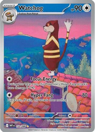 Watchog - 153/086 153 - SV White Flare Holofoil - Single Cards
