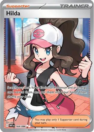 Hilda - 164/086 164 - SV White Flare Holofoil - Single Cards