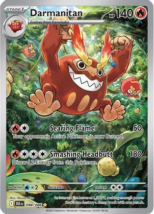 Darmanitan - 098/086 98 - SV Black Bolt Holofoil - Single Cards