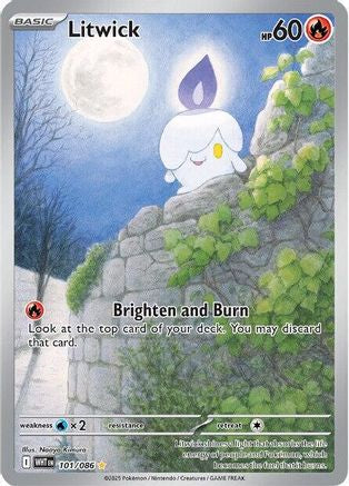 Litwick - 101/086 101 - SV White Flare Holofoil - Single Cards