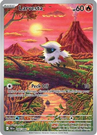 Larvesta - 099/086 99 - SV Black Bolt Holofoil - Single Cards