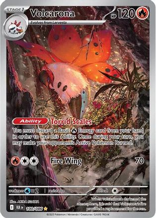 Volcarona - 100/086 100 - SV Black Bolt Holofoil - Single Cards