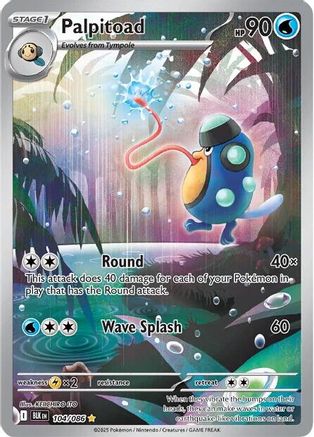 Palpitoad - 104/086 104 - SV Black Bolt Holofoil - Single Cards