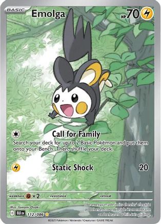 Emolga - 112/086 112 - SV Black Bolt Holofoil - Single Cards