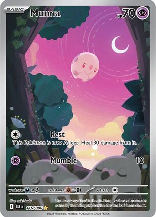 Munna - 116/086 116 - SV Black Bolt Holofoil - Single Cards