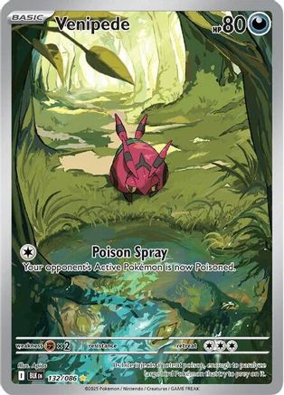 Venipede - 132/086 132 - SV Black Bolt Holofoil - Single Cards