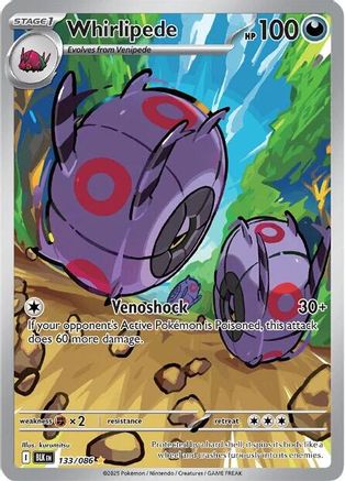 Whirlipede - 133/086 133 - SV Black Bolt Holofoil - Single Cards