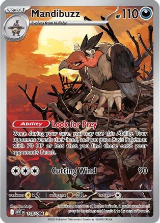 Mandibuzz - 145/086 145 - SV White Flare Holofoil - Single Cards