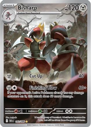Bisharp - 143/086 143 - SV Black Bolt Holofoil - Single Cards