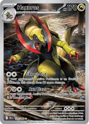 Haxorus - 147/086 147 - SV Black Bolt Holofoil - Single Cards