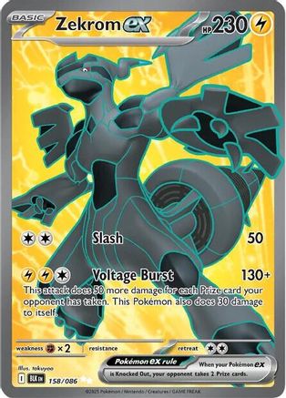 Zekrom ex - 158/086 158 - SV Black Bolt Holofoil - Single Cards