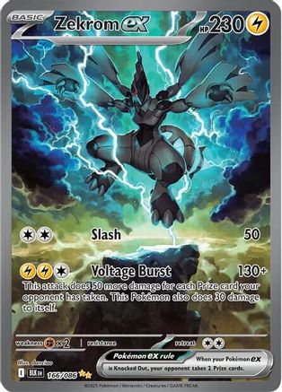 Zekrom ex - 166/086 166 - SV Black Bolt Holofoil - Single Cards