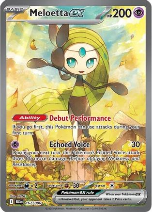 Meloetta ex - 167/086 167 - SV Black Bolt Holofoil - Single Cards