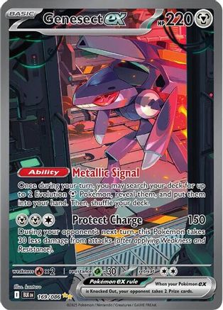 Genesect ex - 169/086 169 - SV Black Bolt Holofoil - Single Cards