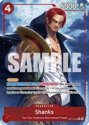 Shanks (008) (Alternate Art) (OP12-008) - Legacy of the Master - Single Cards