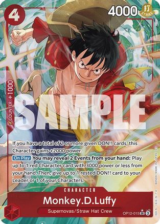 Monkey.D.Luffy (Alternate Art) (OP12-015) - Legacy of the Master - Single Cards