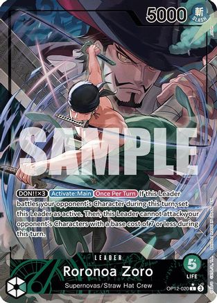 Roronoa Zoro (020) (Alternate Art) (OP12-020) - Legacy of the Master - Single Cards