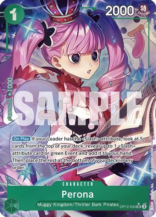 Perona (Alternate Art) (OP12-034) - Legacy of the Master - Single Cards