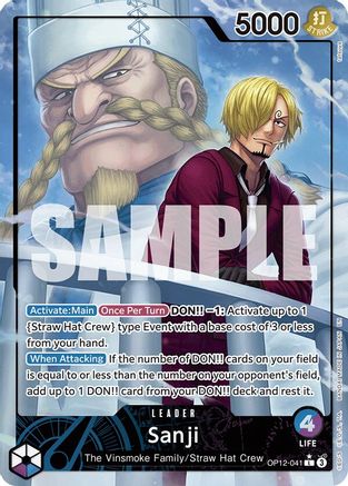 Sanji (041) (Alternate Art) (OP12-041) - Legacy of the Master - Single Cards