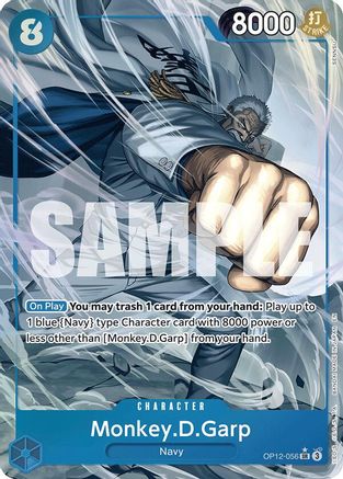 Monkey.D.Garp (Alternate Art) (OP12-056) - Legacy of the Master - Single Cards