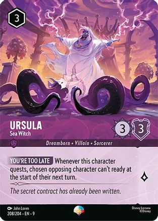 Ursula - Sea Witch (Epic) (208/204) - Fabled Holofoil - Single Cards