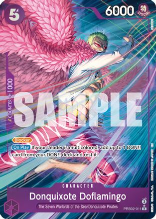 Donquixote Doflamingo (Alternate Art) (PRB02-011) - Premium Booster -The Best- Vol. 2 - Single Cards