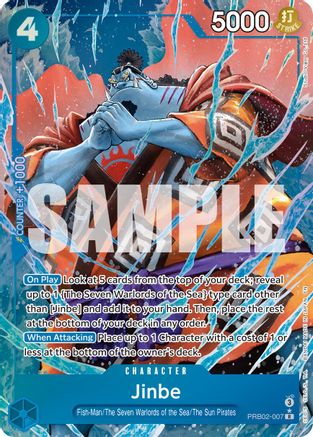 Jinbe - PRB02-007(Alternate Art) (PRB02-007) - Premium Booster -The Best- Vol. 2 - Single Cards