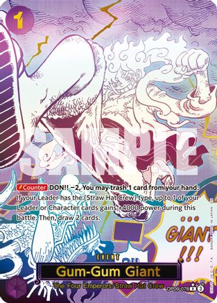 Gum-Gum Giant (Alternate Art) (OP09-078) - Premium Booster -The Best- Vol. 2 - Single Cards