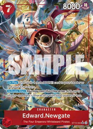 Edward.Newgate - ST15-002 (Alternate Art) (ST15-002) - Premium Booster -The Best- Vol. 2 - Single Cards