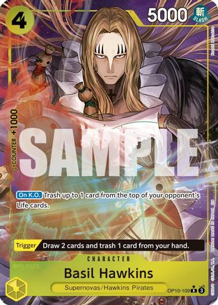Basil Hawkins (Alternate Art) (OP10-109) - Premium Booster -The Best- Vol. 2 - Single Cards