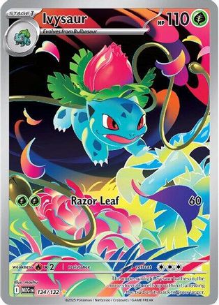 Ivysaur - 134/132 134 - ME01 Mega Evolution Holofoil - Single Cards