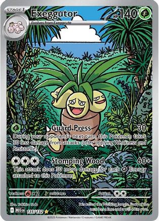 Exeggutor - 135/132 135 - ME01 Mega Evolution Holofoil - Single Cards