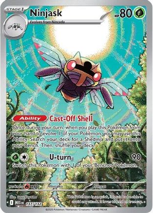 Ninjask - 137/132 137 - ME01 Mega Evolution Holofoil - Single Cards