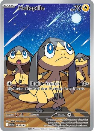 Helioptile - 143/132 143 - ME01 Mega Evolution Holofoil - Single Cards