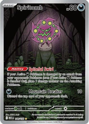 Spiritomb - 148/132 148 - ME01 Mega Evolution Holofoil - Single Cards