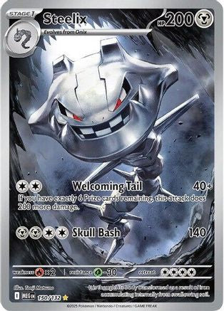 Steelix - 150/132 150 - ME01 Mega Evolution Holofoil - Single Cards