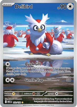 Delibird - 152/132 152 - ME01 Mega Evolution Holofoil - Single Cards