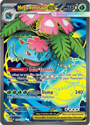 Mega Venusaur ex - 155/132 155 - ME01 Mega Evolution Holofoil - Single Cards