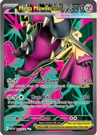Mega Mawile ex - 162/132 162 - ME01 Mega Evolution Holofoil - Single Cards