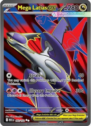 Mega Latias ex - 163/132 163 - ME01 Mega Evolution Holofoil - Single Cards