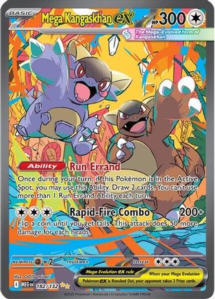 Mega Kangaskhan ex - 182/132 182 - ME01 Mega Evolution Holofoil - Single Cards