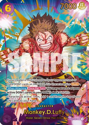 Monkey.D.Luffy - EB02-061 (SP) (EB02-061) - Premium Booster -The Best- Vol. 2 - Single Cards