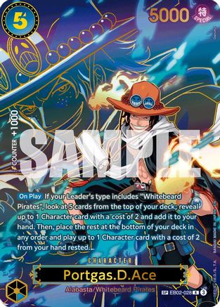 Portgas.D.Ace - EB02-028 (SP) (EB02-028) - Carrying On His Will - Single Cards
