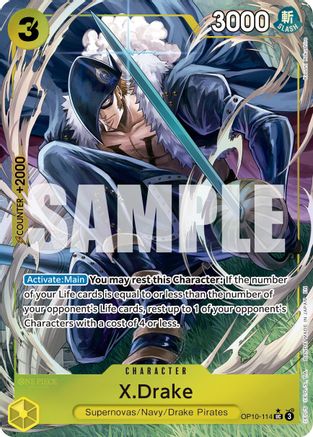 X.Drake (Alternate Art) (OP10-114) - Premium Booster -The Best- Vol. 2 - Single Cards