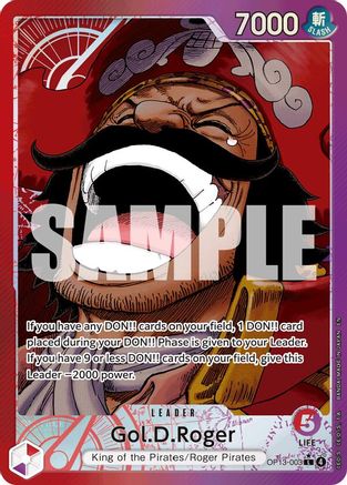Gol.D.Roger (003) (Alternate Art) (OP13-003) - Carrying On His Will - Single Cards