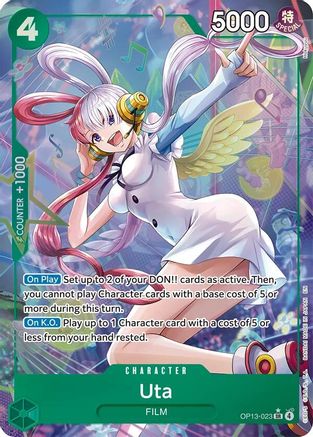 Uta (Alternate Art) (OP13-023) - Carrying On His Will - Single Cards